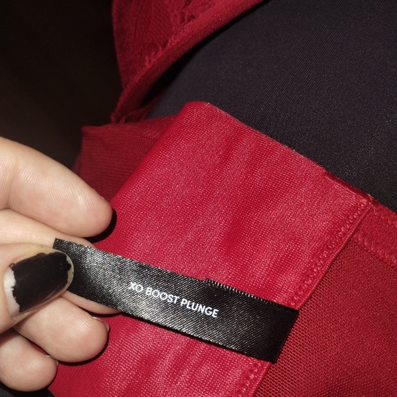 Red Plus Size Torrid Curve Plunge Push Up 44DDD - Picture 4 of 8